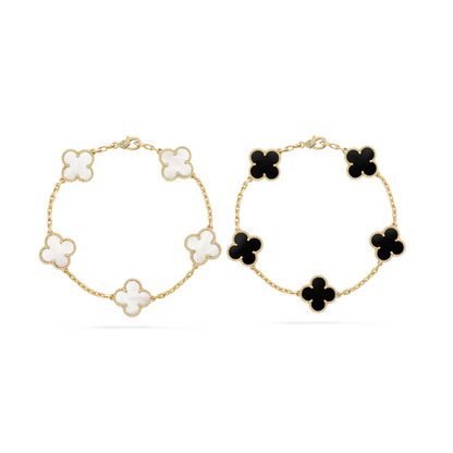 CLOVER BRACELET SET | GOLD